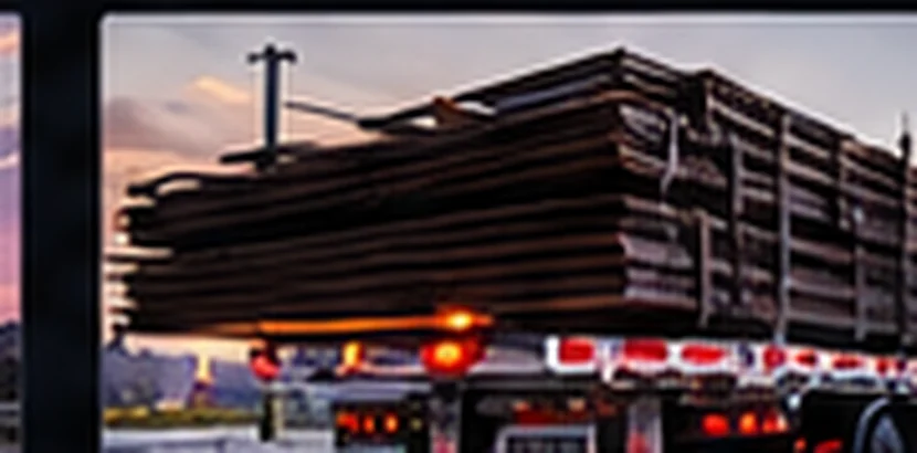 Illustrative trucking and freight equipment image