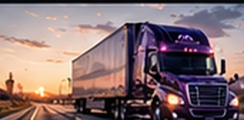 Illustrative trucking and freight equipment image