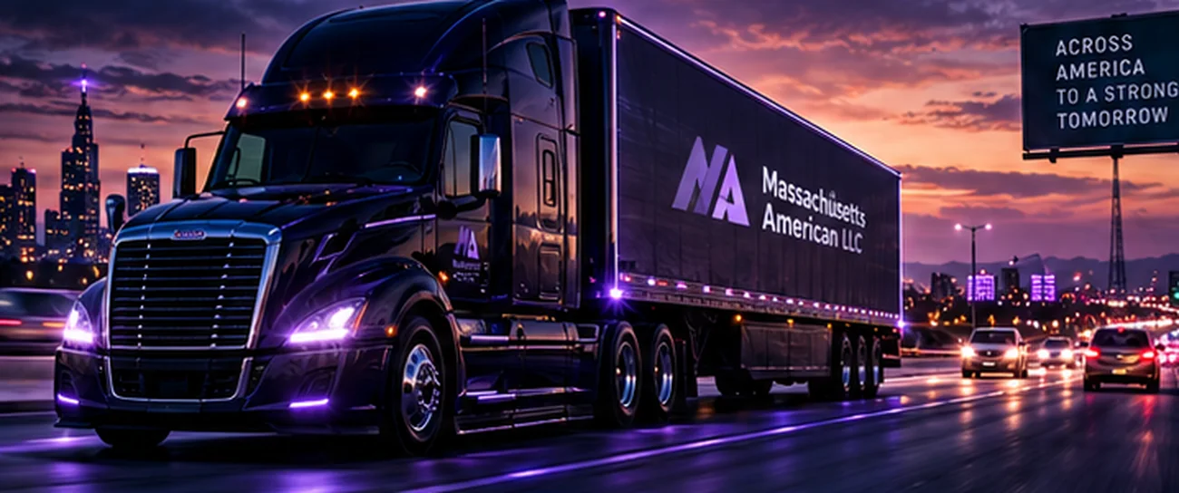 Illustrative commercial transportation scene